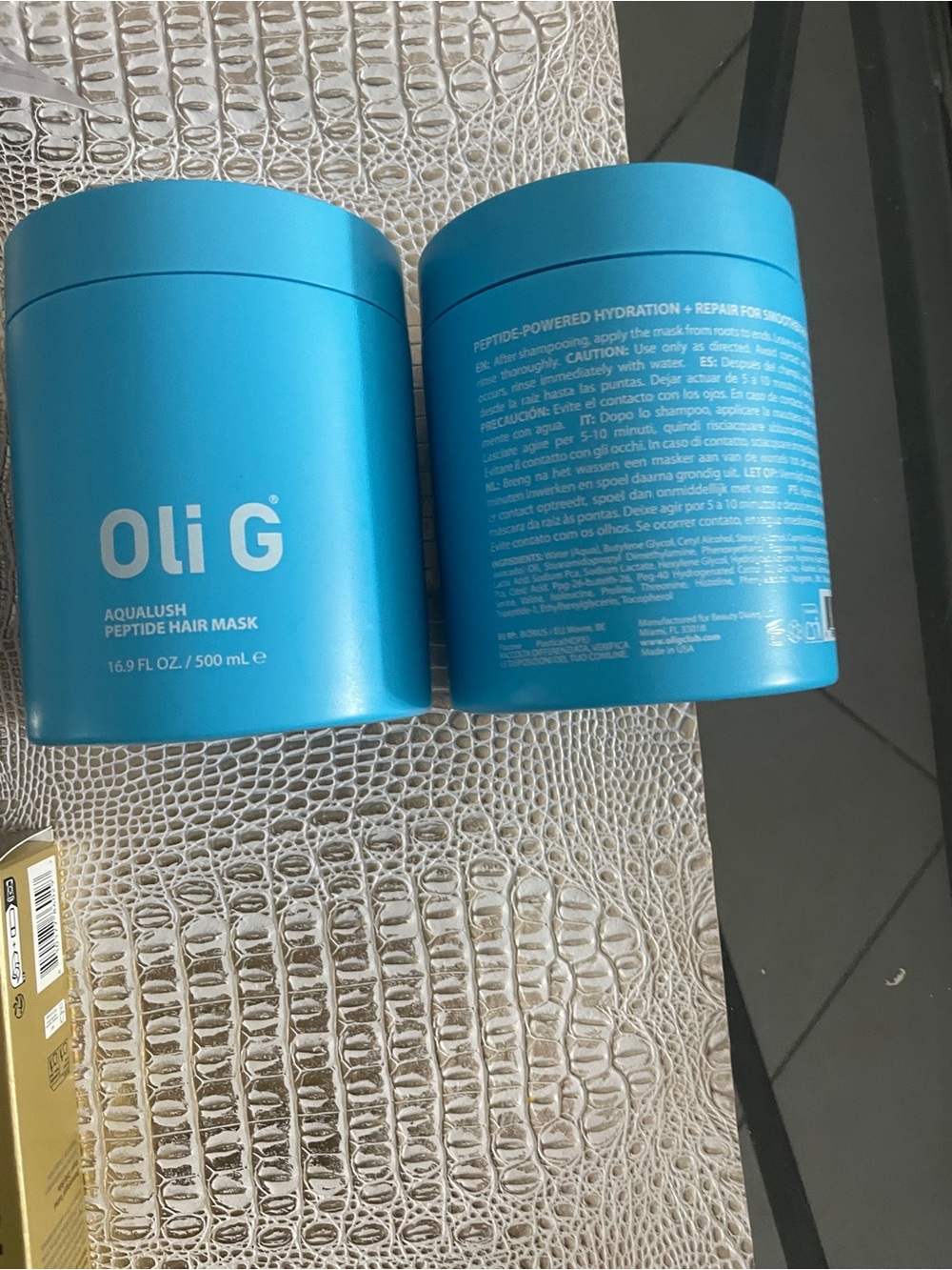 Aqualush Peptide Hair Mask - Blue
